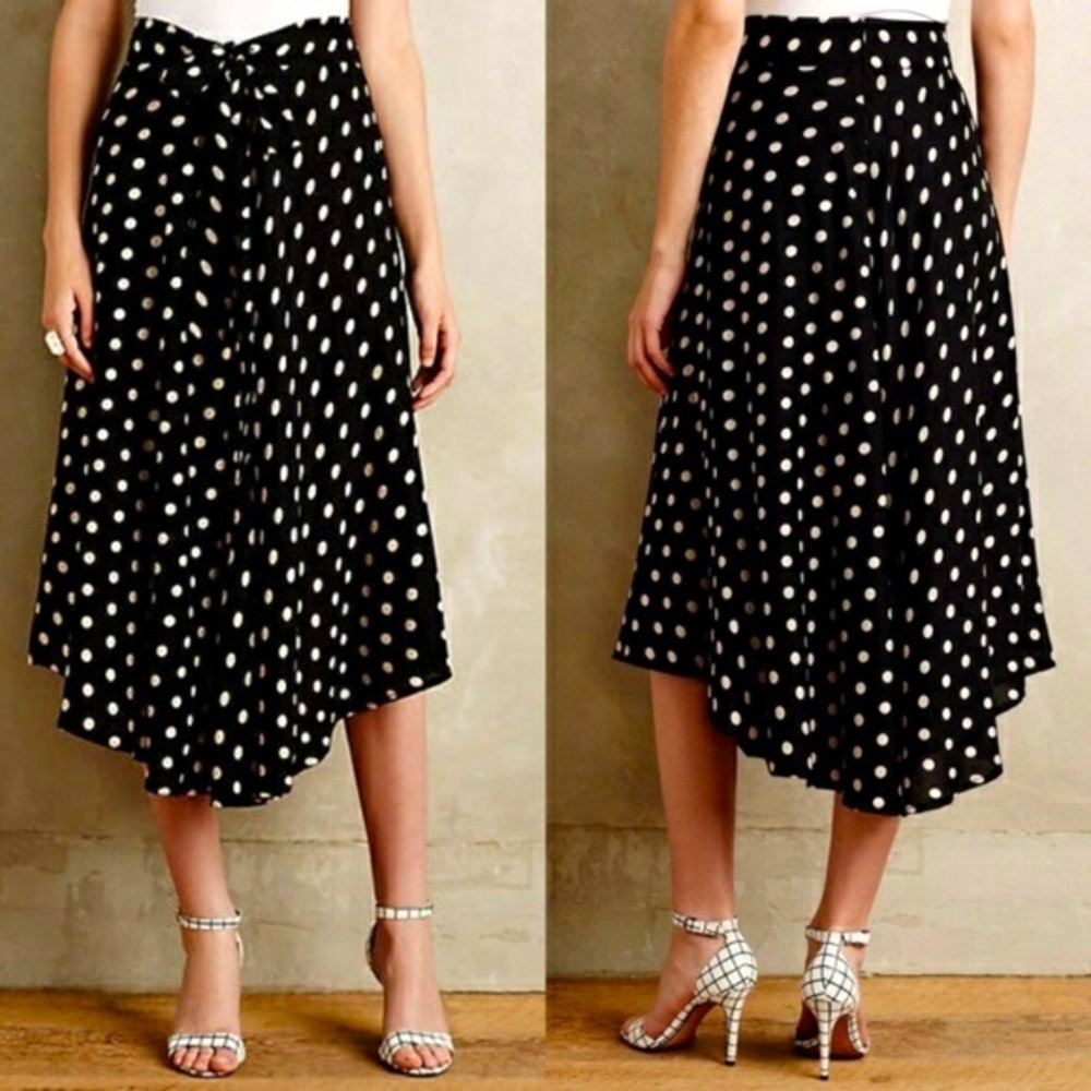 Porridge Anthropologie Tandy Midi Skirt